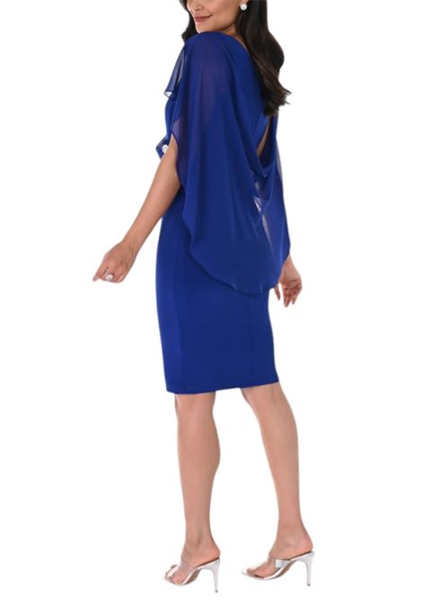 Short dress with built-in cape FRANK LYMAN | dress | 209228337